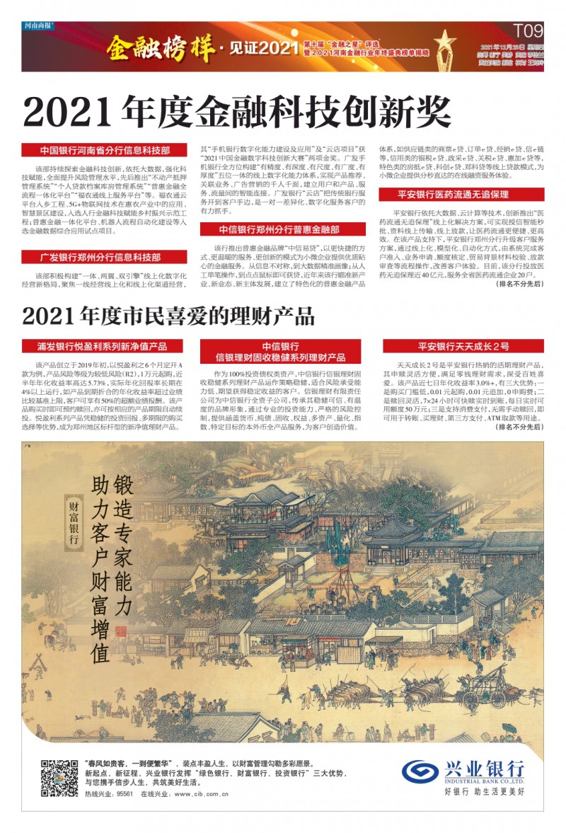 科技創新+理財產品